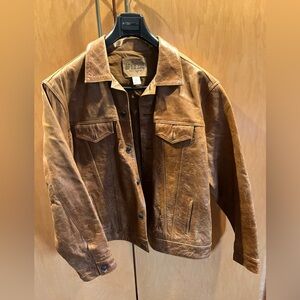 GAP Men's Tan Leather Jacket